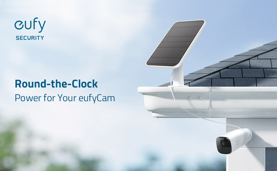 Eufy Solar Panel Charger For eufyCams (Black)