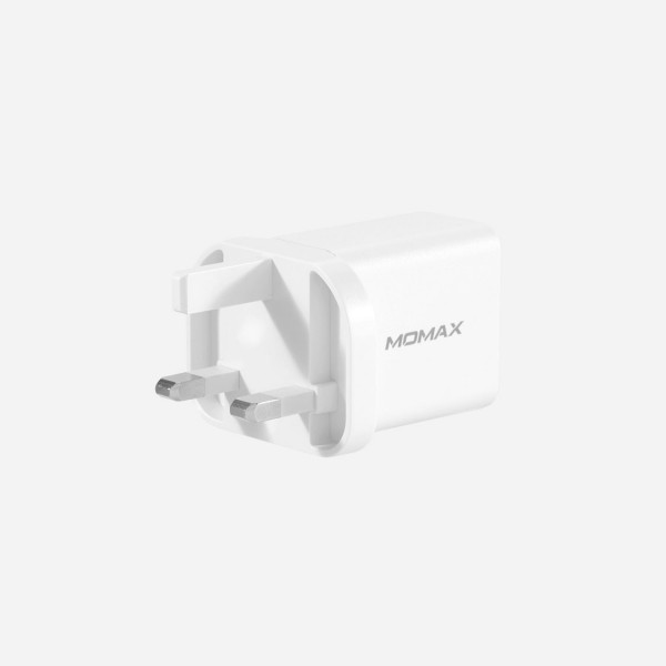 MOMAX One Plug 2 Ports USB Fast Charger 18W (White)