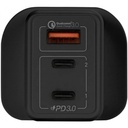 Momax One Plug 65W 3-Port GaN Charger (Black)