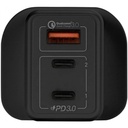 Momax One Plug 65W 3-Port GaN Charger (Black)