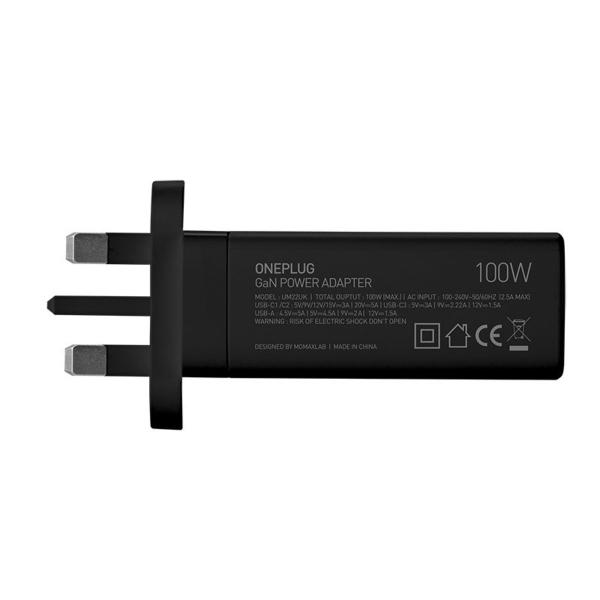 MOMAX One Plug 100W 4-Port GaN Charger (Black)