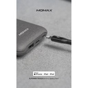 Momax Q.Power Touch Wireless Battery 10000mAh with Lightning Cable (Dark Grey)