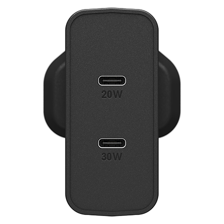Ottterbox Wall Charger 50W 2 USB-C Ports (Black)