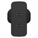 Ottterbox Wall Charger 50W 2 USB-C Ports (Black)