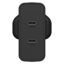 Ottterbox Wall Charger 50W 2 USB-C Ports (Black)