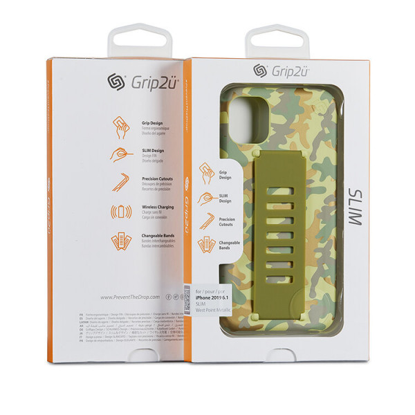 Grip2u SLIM Case for iPhone 11 (West Point Metallic)