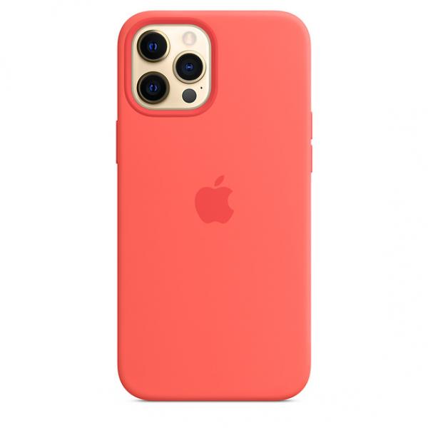 Apple Silicone with MagSafe for iPhone 12 Pro Max (Pink Citrus)