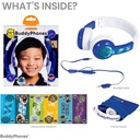 Buddyphones Explore Foldable Wired Headphones (Blue)