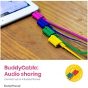 Buddyphones Explore Foldable Wired Headphones (Blue)