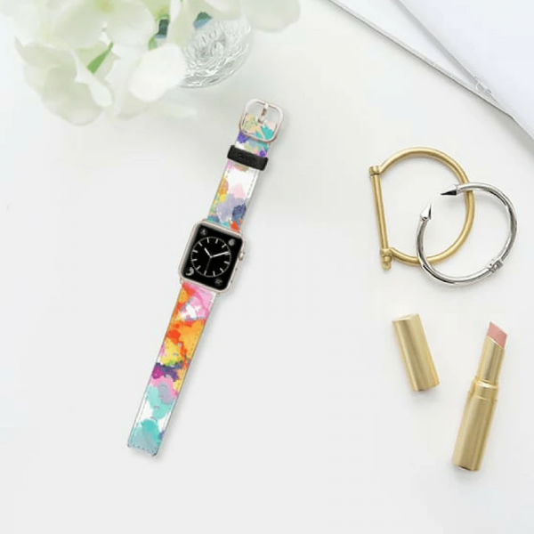 Casetify Apple Watch Band Saffiano for 42mm Water Color