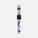 Casetify Apple Watch Band Saffiano for 42mm Water Color Floral Pink