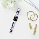 Casetify Apple Watch Band Saffiano for 42mm Water Color Floral Pink