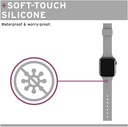 UAG U DOT Silicone Strap for Apple Watch 42mm/44mm (Grey)