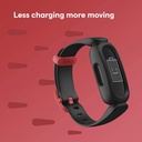 Fitbit Ace 3 Fitness Wristband for Kids (Black/Racer Red)