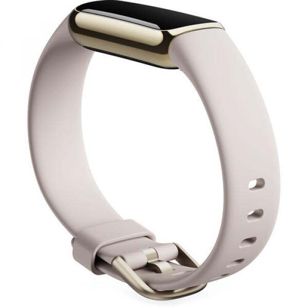 Fitbit Luxe Fitness And Wellness Tracker (Soft Gold/White)