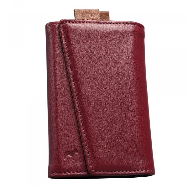 The Frenchie Co AirTag Ready Speed Wallet (Burgundy)