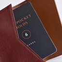 The Frenchie Co AirTag Ready Speed Wallet (Burgundy)