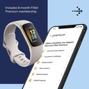 Fitbit Charge 5 Stainless Steel Activity Tracker (White)