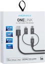 MOMAX OneLink 3-in-1 USB-A to Micro/Lightning/Type C