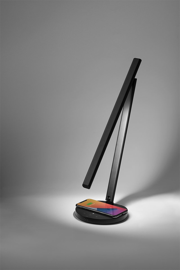 Momax Bright IoT Lamp with Wireless Charging (Black)