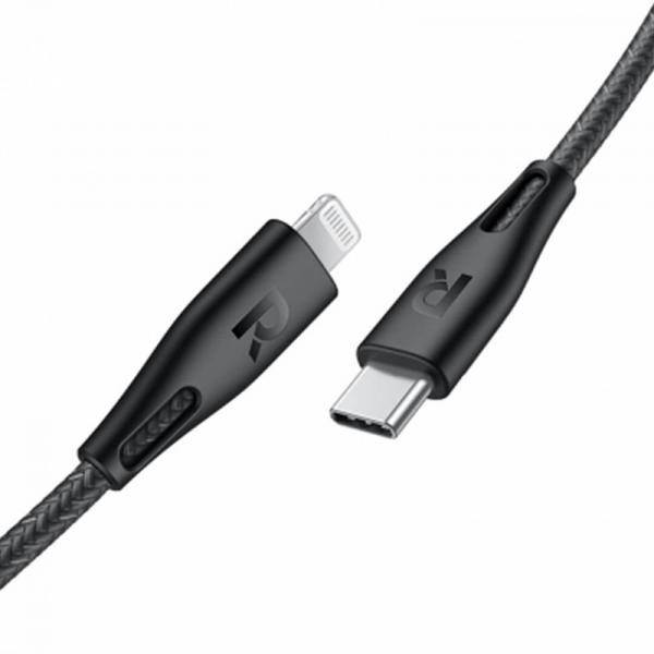RAVPower Nylon Type-C to Lightning Cable 1.2m (Black)