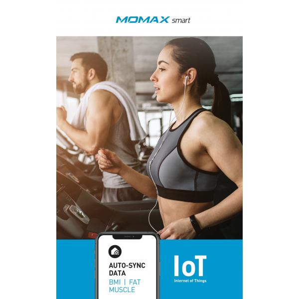 Momax HeaIth Tracker IoT Body Scale (White)