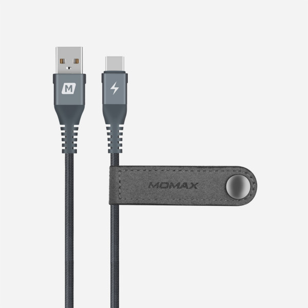 MOMAX Elite Link Super Charging USB-C to USB-A 1.2m (Grey)