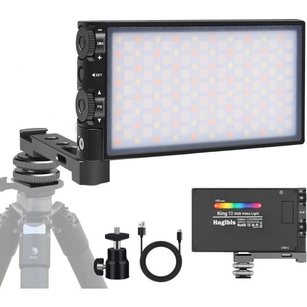 Portable On Camera LED Light Panel RGB Video Light