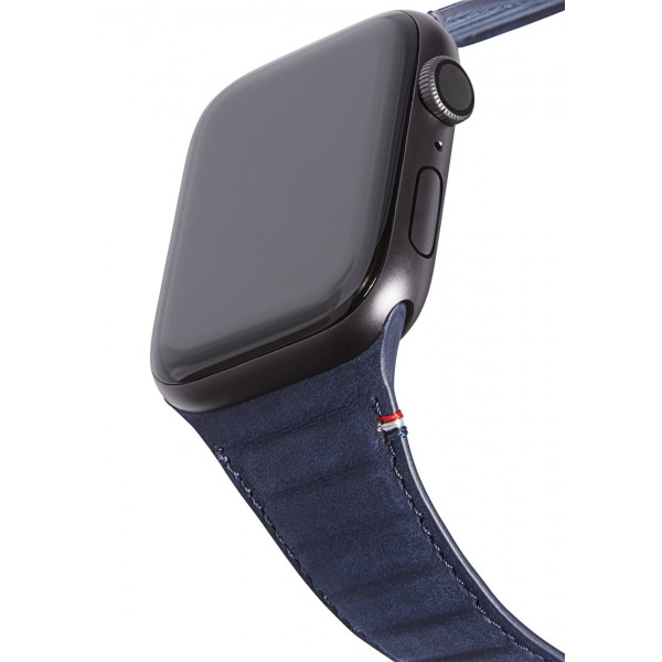 Decoded Traction Leather Magnetic Strap for Apple Watch 38/40mm (Blue)