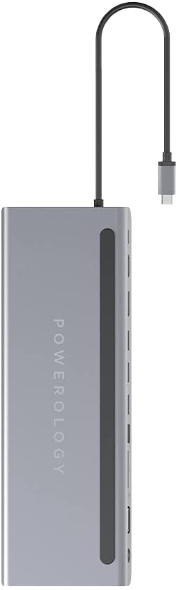 Powerology 11 in1 Multi-Display USB-C Hub & Laptop Stand