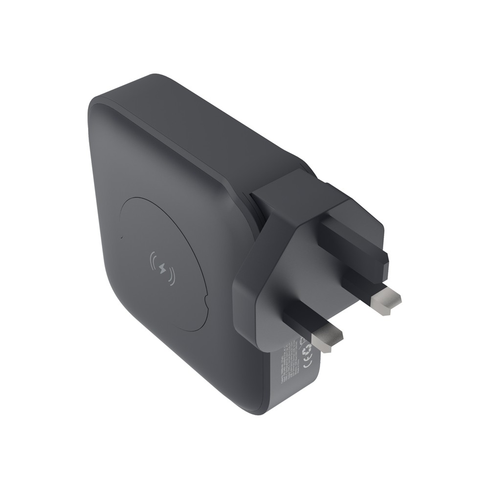 Powerology Wall Charger Powerbank 10000mAh 15W/7.5W Fast-Wireless With Magsafe & 20W PD