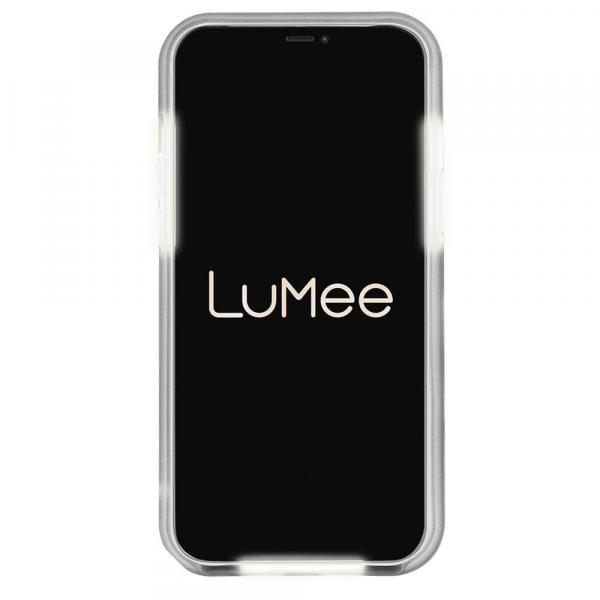 LuMee Halo Case iPhone 12 Pro Max (Rose Metallic White Marble)