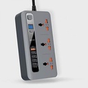 Porodo Multi-Socket 10A and x5 USB Outputs 33W QC 3.0 (Grey)