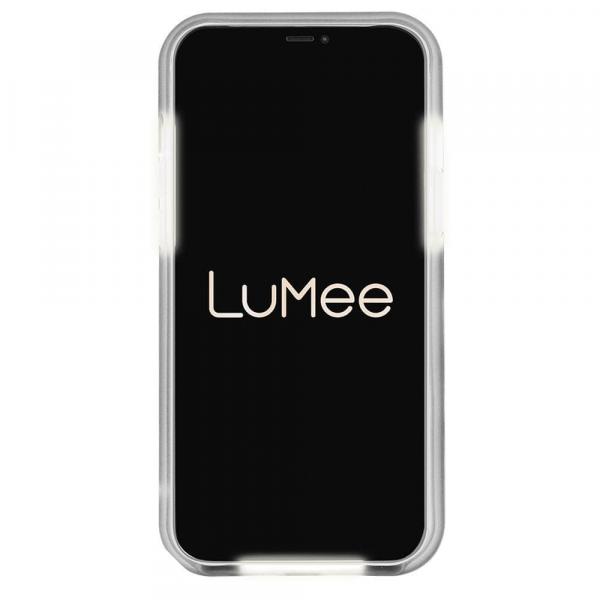 LuMee Halo Case iPhone 12 mini (Rose Metallic White Marble)