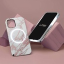 LuMee Halo Case iPhone 12 mini (Rose Metallic White Marble)
