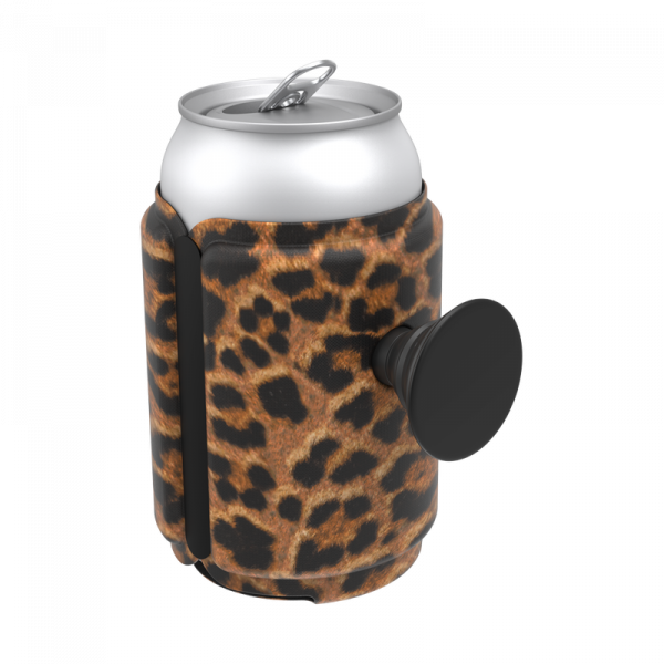 Popsockets PopThirst Can Holder With Swappable Grip (Leopard Prowl)