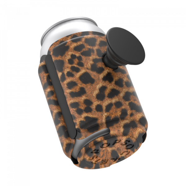 Popsockets PopThirst Can Holder With Swappable Grip (Leopard Prowl)