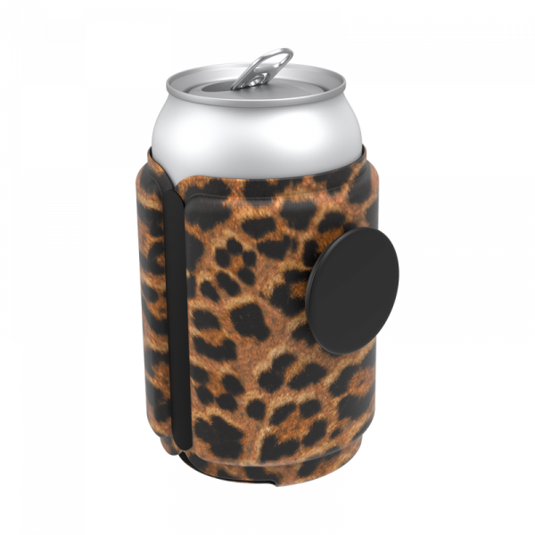 Popsockets PopThirst Can Holder With Swappable Grip (Leopard Prowl)