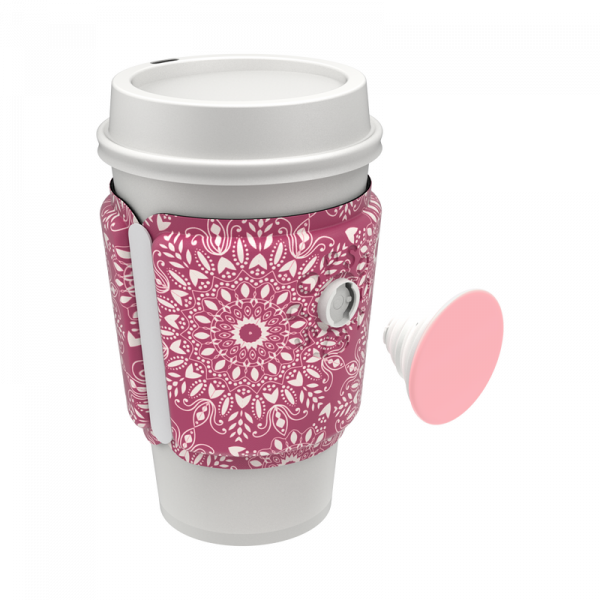 Popsockets PopThirst Cup Sleeve With Swappable Grip (Boysenberry Mandala)