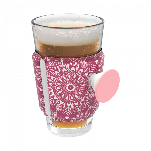 Popsockets PopThirst Cup Sleeve With Swappable Grip (Boysenberry Mandala)