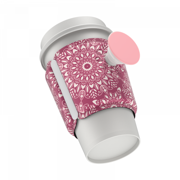 Popsockets PopThirst Cup Sleeve With Swappable Grip (Boysenberry Mandala)