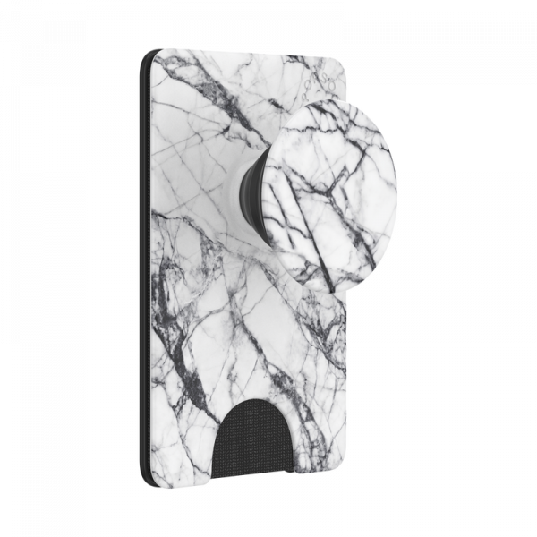 Popsockets PopWallet Plus PhoneGrip (Dove White Marble)