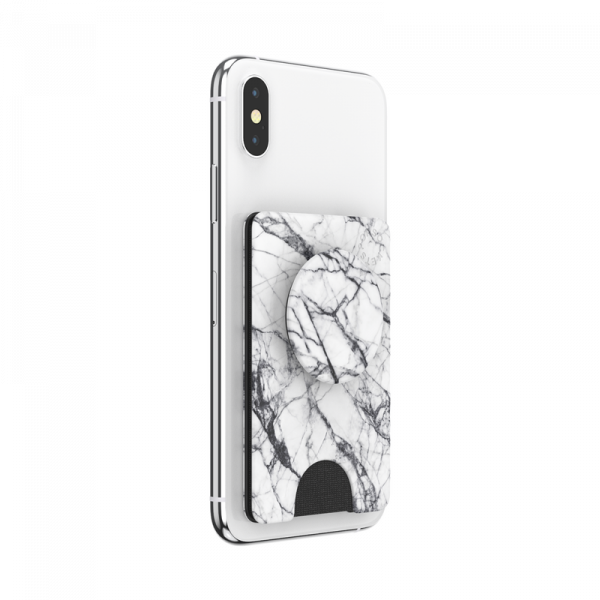 Popsockets PopWallet Plus PhoneGrip (Dove White Marble)