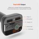 Porodo FM Transmitter and Fast Charging Car Charger 3.4 amp / 15 W