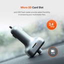 Porodo FM Transmitter and Fast Charging Car Charger 3.4 amp / 15 W
