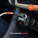Porodo FM Transmitter and Fast Charging Car Charger 3.4 amp / 15 W