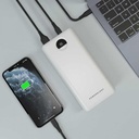 Powerology Quick Charge Power Bank 30000mAh PD 45W (White)