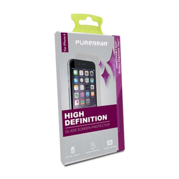 PureGear Tempered HD Glass Screen Protector for iPhone Xr