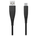 RAVPower Tough Nylon Yarn Braided USB A to Type-C 1M (Black)