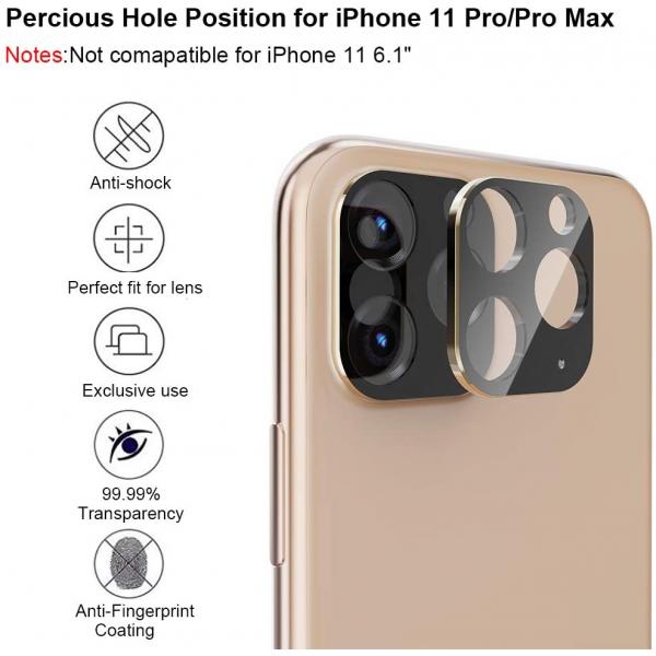 Grip2u Camera Lens Screen Protector for iPhone 11 Pro/11 Pro Max (Gold)